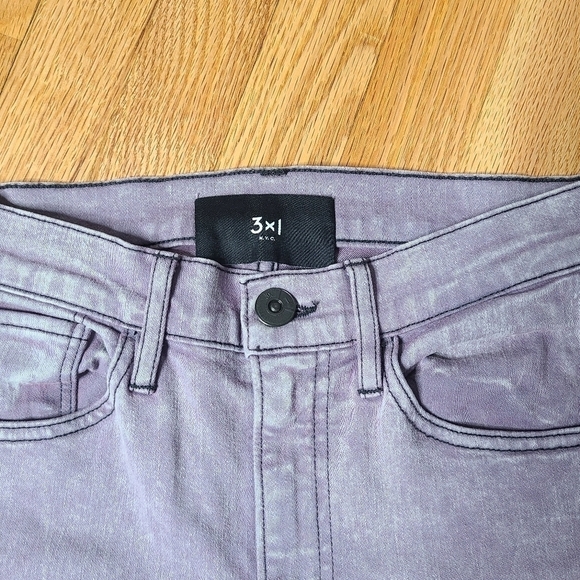 3x1 Size 26 Stevie High Rise Straight Jeans in Grape Soda - Picture 6 of 9
